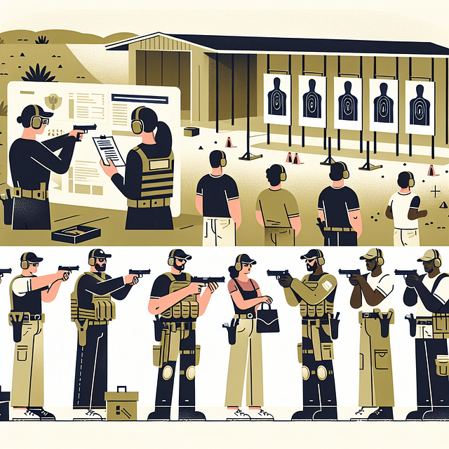 firearms training course in session