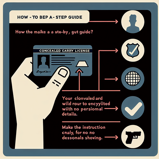 hand holding a concealed carry license