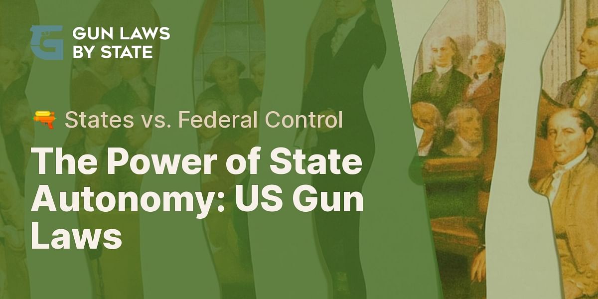 Why do states in the USA have the ability to choose their own gun laws?